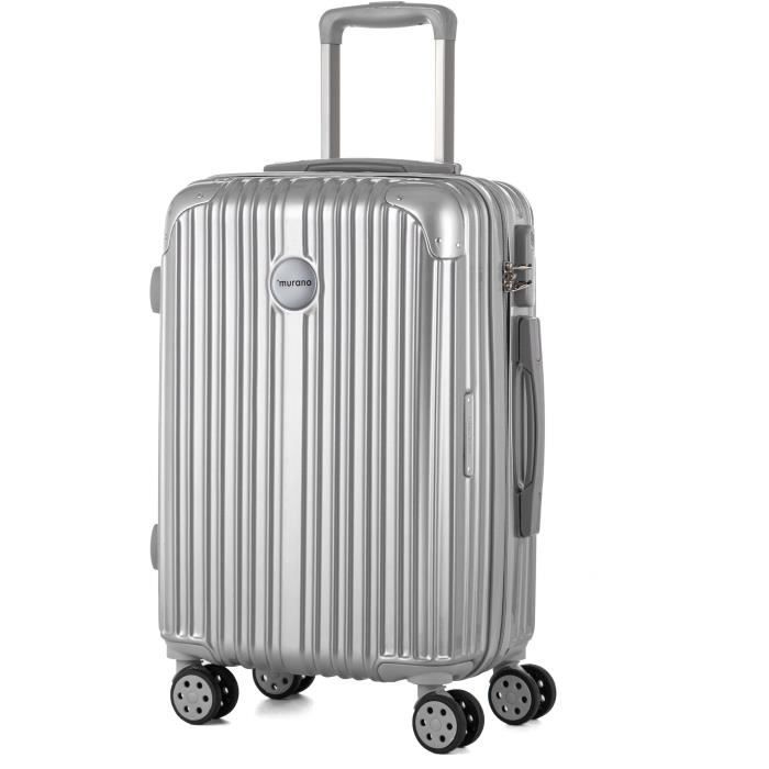 MURANO Valise de long séjour - 50 cm - Gris argenté