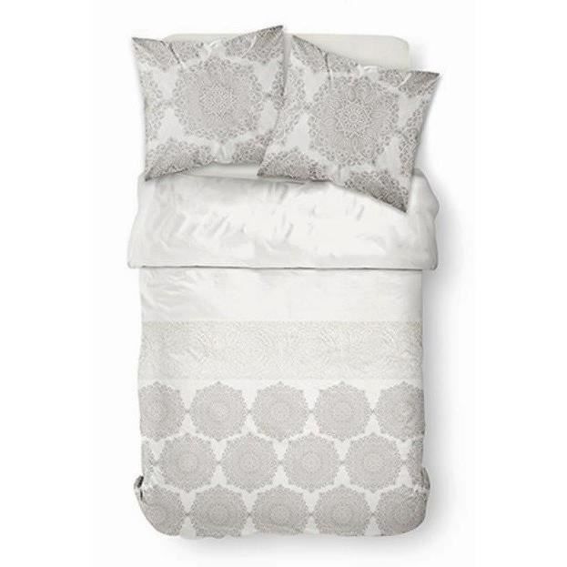 TODAY Parure de couette Mawira Salombo - 1 housse de couette zippée et 2 taies d'oreiller - 100% coton - 240 x 260 cm