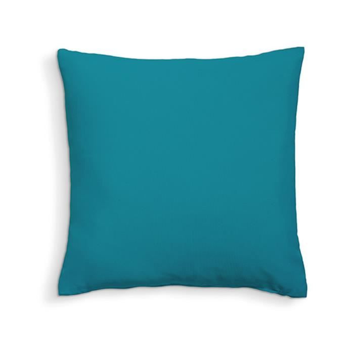 TODAY Coussin déhoussable 100% coton - 60 x 60 cm - Mer du Sud