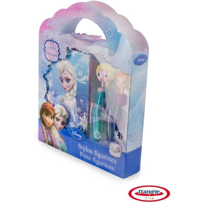 FROZEN - Coffret 2 Stylos figurines + Carnet
