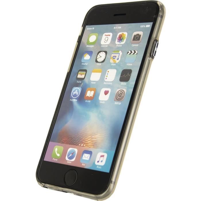 MOBILIZE Deluxe Gelly Case Etui de protection pour telephone Apple iPhone 6 / 6s Gris