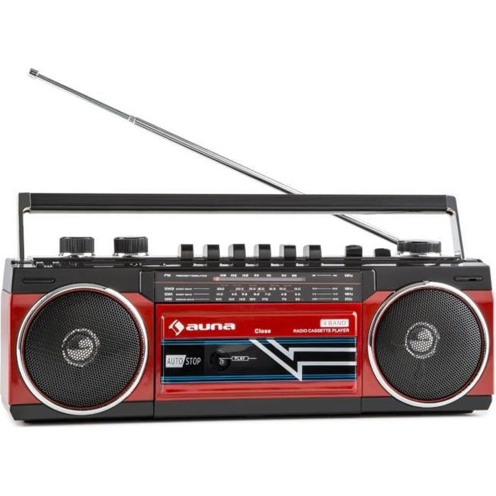 Auna Duke Poste  radio  cassette portable r tro 