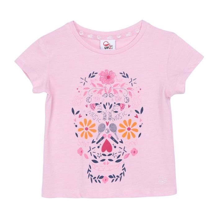 UP2GLIDE T-shirt Ella - Enfant Fille - Rose poudré