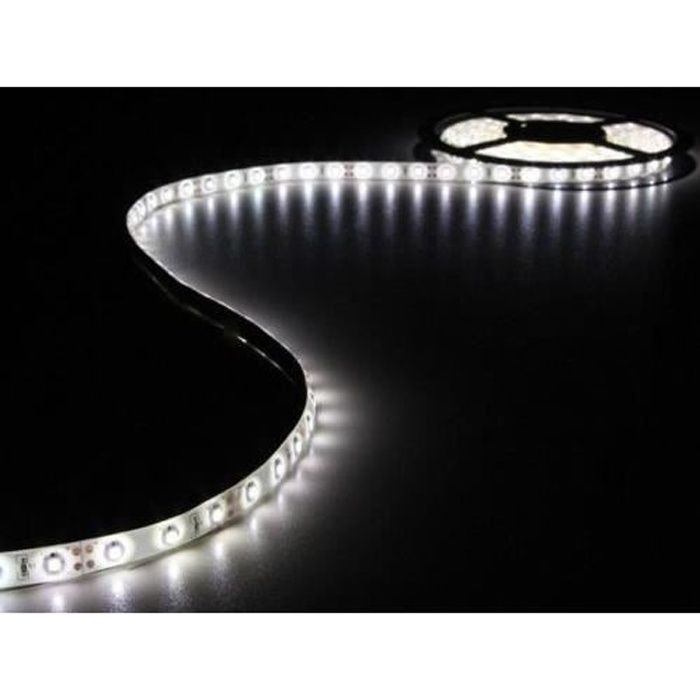 Bande LED 12V SUPAREE 5m - Blanc Froid 6500K - IP67 étanche - Découpable - Pour Camping-car