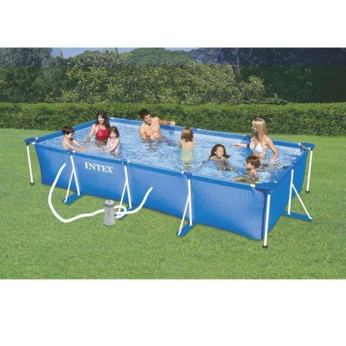 Piscine Tubulaire Rectangulaire Intex 300 X 200 X 75 Cm Achat