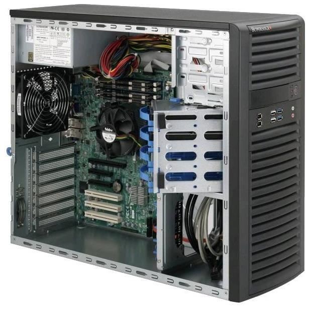 Supermicro 732D4-500B, Boîtier Midi-tour,1
