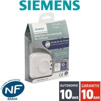 DÉTECTEUR DE FUMÉE Siemens - Détecteur de monoxyde de carbone (CO) NF DÉTECTEUR DE FUMÉE Siemens - Détecteur de monoxyde de carbone (CO) NF