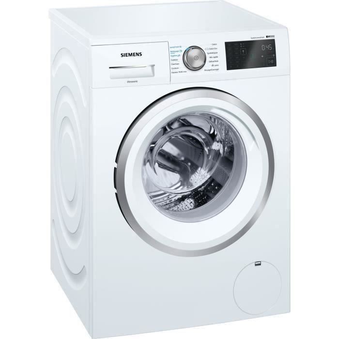 SIEMENS WM14T709FF - Lave linge frontal - 9kg - 1400 tours / min - A+++ - Blanc - Moteur induction