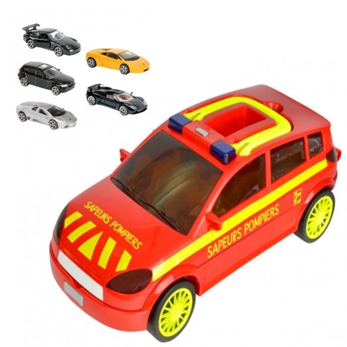 Majorette Carry Car Sapeurs-Pompier - 5 Voitures - Achat / Vente ...