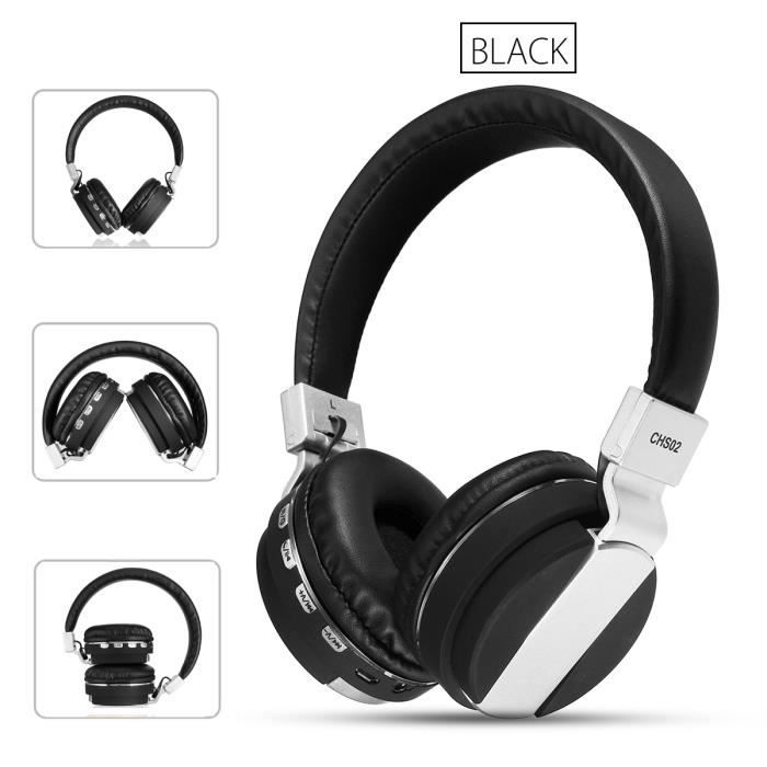 Bluetooth Casque écouteur Nfc Hifi Pliable Sans Fil Headset Audio