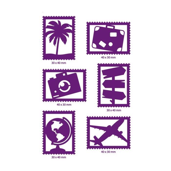 TOGA Dies 6 Timbres Voyages