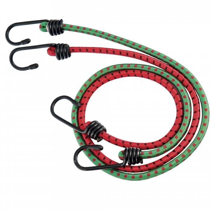 Tendeurs élastiques AiQInu - 4 Sangles De 100cm - Crochets En Acier - Pour Bagages, Bâches, Camping
