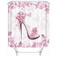 Douche Achat 3d Fleurs Blanc Rose Dessin De Chaussures