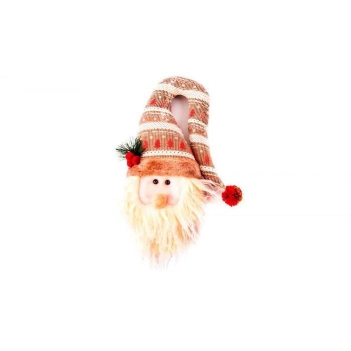 Personnage de Noël : Père Noël en tissu 33 cm