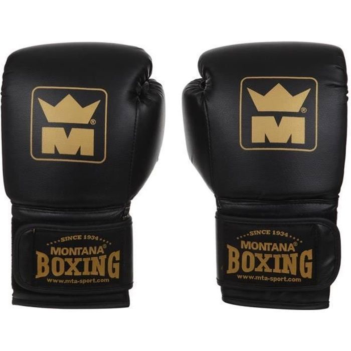 MONTANA Gants multiboxe PU MMB 100 - Noir - Boxe
