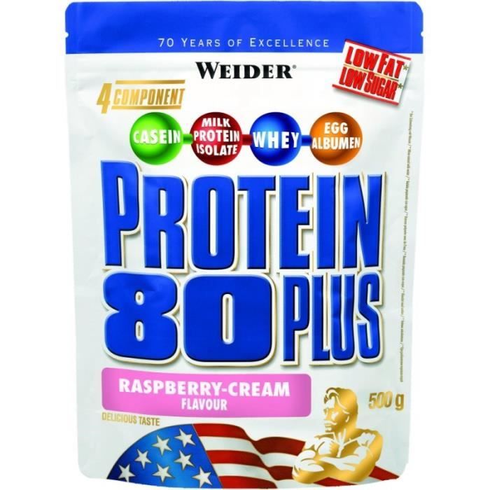 WEIDER Sachet de Protein 80+ Framboise 500g