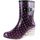 wealsex Botte de Pluie Compensée Pois Treillis Flo