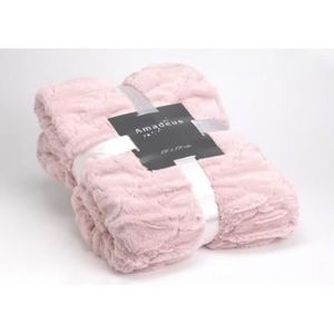 Plaid vieux rose - Achat / Vente pas cher