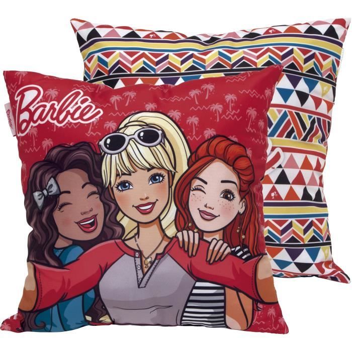 MATTEL Coussin Carré Confort Barbie - 40x40 cm