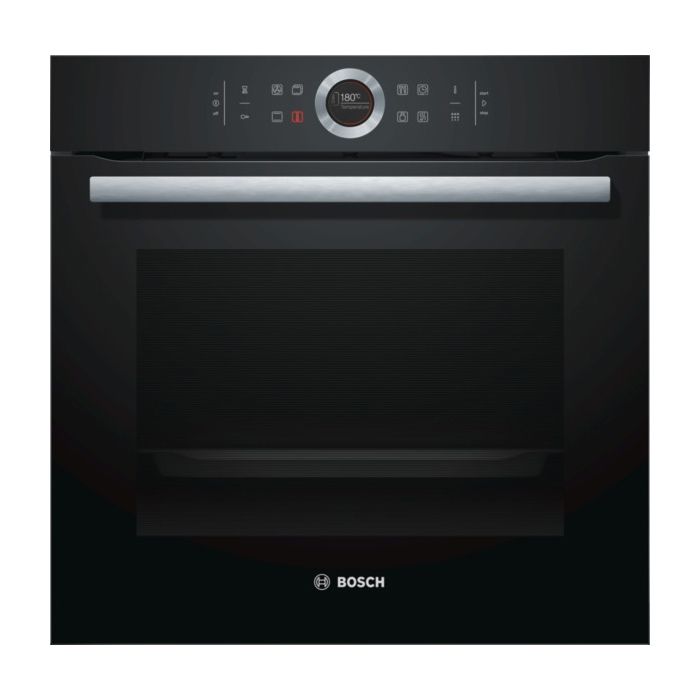 BOSCH - Four électrique encastrable - Chaleur pulsée - 71 L - Pyrolyse - A+ - Noir