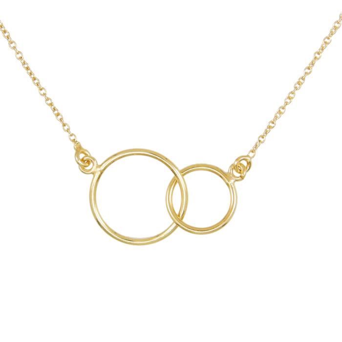 Les Bijoux d'Emma - Collier Ronds Entrecroisés - OR 9CT