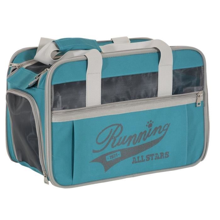 VADIGRAN Sac de transport Running - 40x28x25cm - Bleu - Pour chien