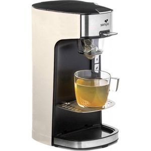 Senya machine à thé Tea Time, théière électrique compatible thé en vrac ou en sachet, avec infuseur amovible, Crème 1415 W Senya machine à thé Tea Time, théière électrique compatible thé en vrac ou en sachet, avec infuseur amovible, Crème 1415 W