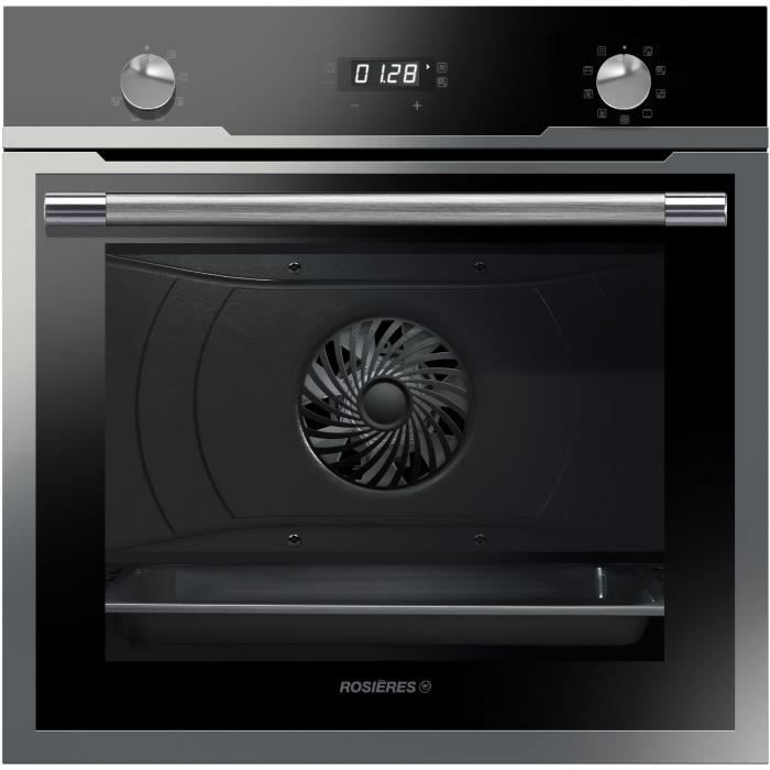 ROSIERES - RF697ZIN - Four Multifonction - Charleur Pulsée -70L - Pyrolyse - A - Inox