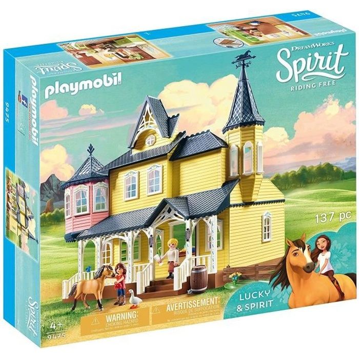 PLAYMOBIL 9475 - Spirit - Maison de Lucky - Nouveaute 2019