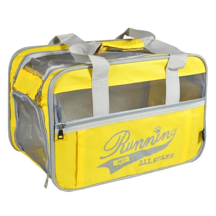 VADIGRAN Sac de transport Running - 40x28x25cm - Jaune - Pour chien