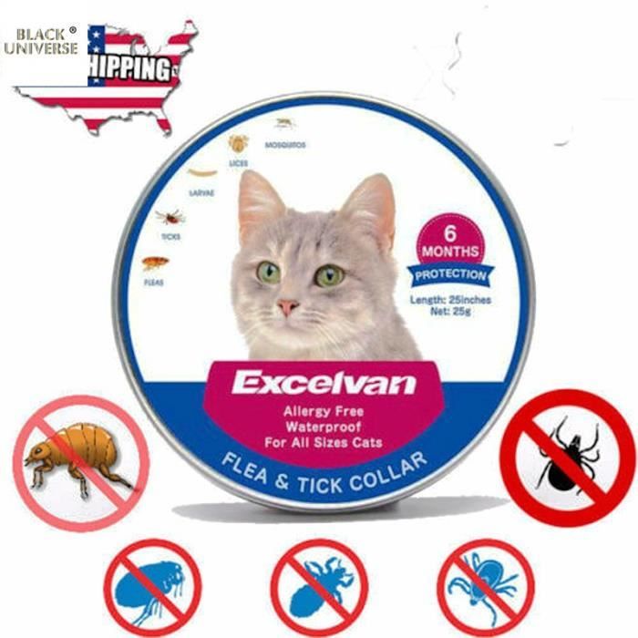 Collier Antiparasitaire Anti Puce Et Anti Tique Pour Chat Chien6 Mois De Protectionhypoallergéniqueimperméable Et Réglable 635cm