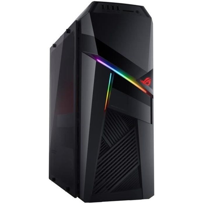 Unité Centrale Gamer - ASUS GL12CP-FR075T - i7-8700 - RAM 8Go - Stockage 256Go SSD + 1To HDD - GTX1060 6Go - Windows 10