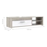MEUBLE TV FINLANDEK Meuble TV KATSO contemporain décor chêne MEUBLE TV FINLANDEK Meuble TV KATSO contemporain décor chêne