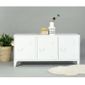 Enfilade Armoire Commode Cabinet Métal 3 Portes Blanc - Achat ... Enfilade Armoire Commode Cabinet Métal 3 Portes Blanc - Achat ...