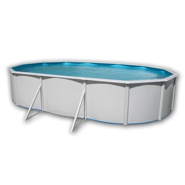 MALLORCA Piscine en acier ovale 640x366x120