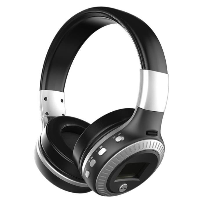 Lcd Display Hifi Bass Stereo Bluetooth Headphone Wireless Headset