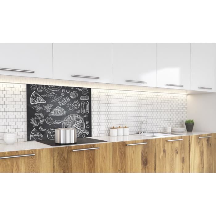 Fond de hotte "Ingrédients pizza"1