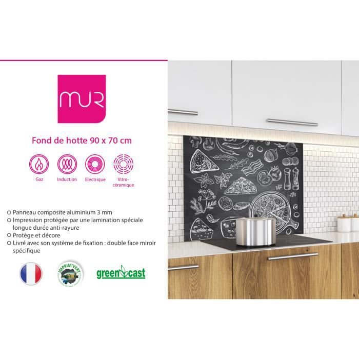 Fond de hotte "Ingrédients pizza"3