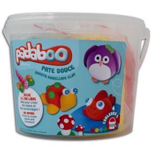PADABOO Seau mix de 4 pots de 200g de pâte ? modeler