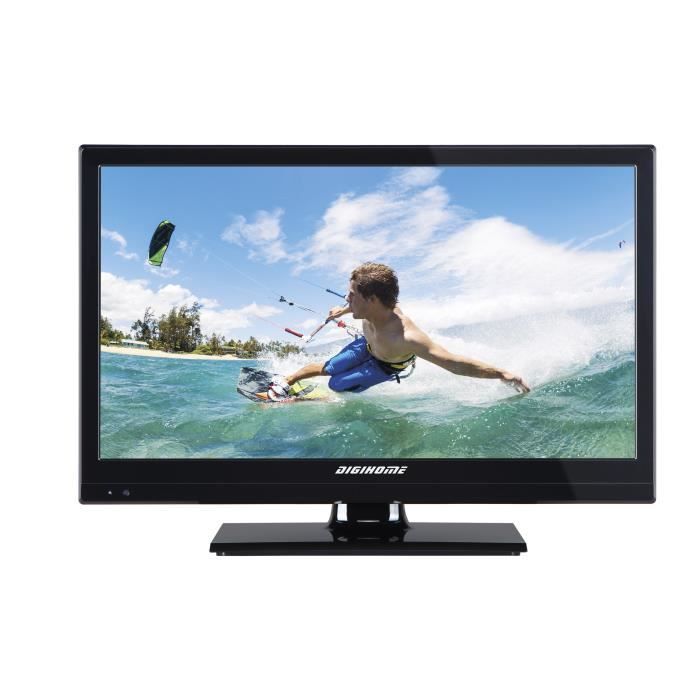 Téléviseur LED camping car 12V - MPEG4 - 20'' - Version récepteur satellite module CI+ FRANSAT