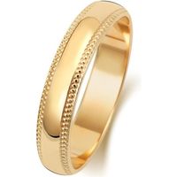 ALLIANCE - SOLITAIRE Bague de Mariage-Alliance Homme-Femme Milgrain 4mm ALLIANCE - SOLITAIRE Bague de Mariage-Alliance Homme-Femme Milgrain 4mm