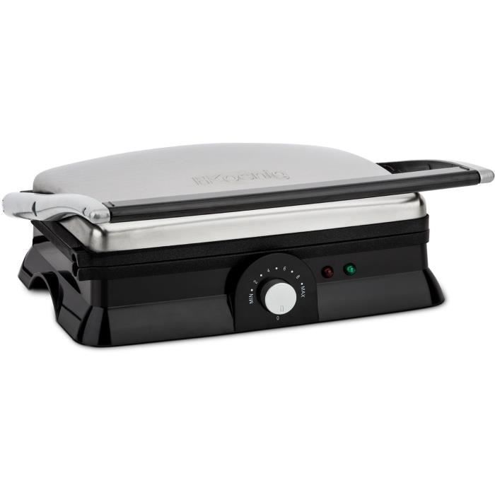 H.KŒNIG GR20 Grille-viande électrique – Noir et Inox