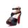 Femme Talon Haut élégante Plateforme En PU Cuir To
