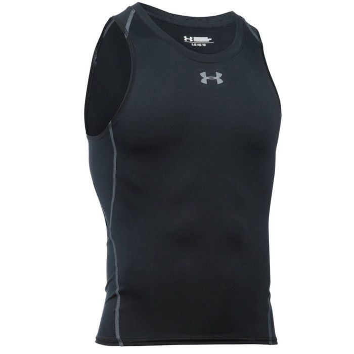 UNDER ARMOUR T-Shirt sans manches Comp Tank-BLK - Homme - Noir