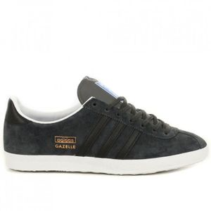Adidas GAZELLE OG Gris fonce/noir Gris Gris fonce/noir - Achat ... Adidas GAZELLE OG Gris fonce/noir