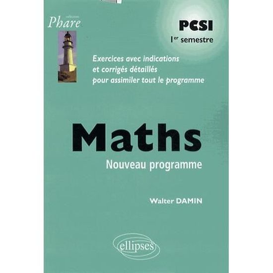 Maths Pcsi 1er Semestre - 