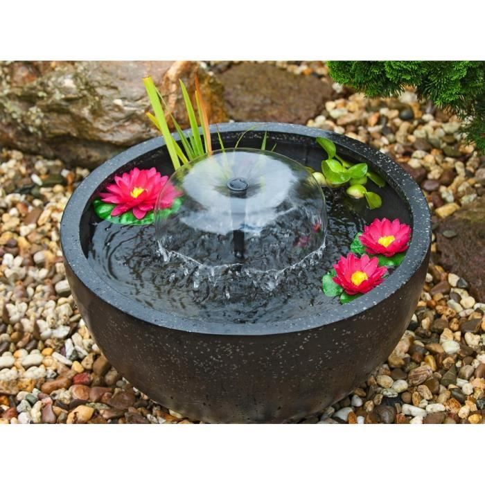 UBBINK Bassin de terrasse rond 30L - 30x55cm - Noir