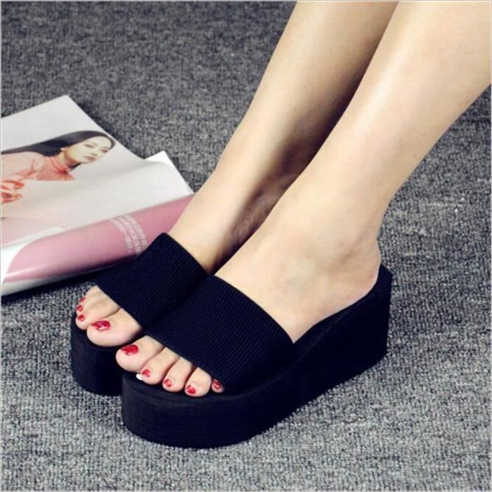Taille Luxe Haut De Talons Femmes Chaussure Durable 36 Léger Confortable Marque Qualité Pantoufles 39 Mode Femme Hauts Grande Ete pqYtwnaxwS