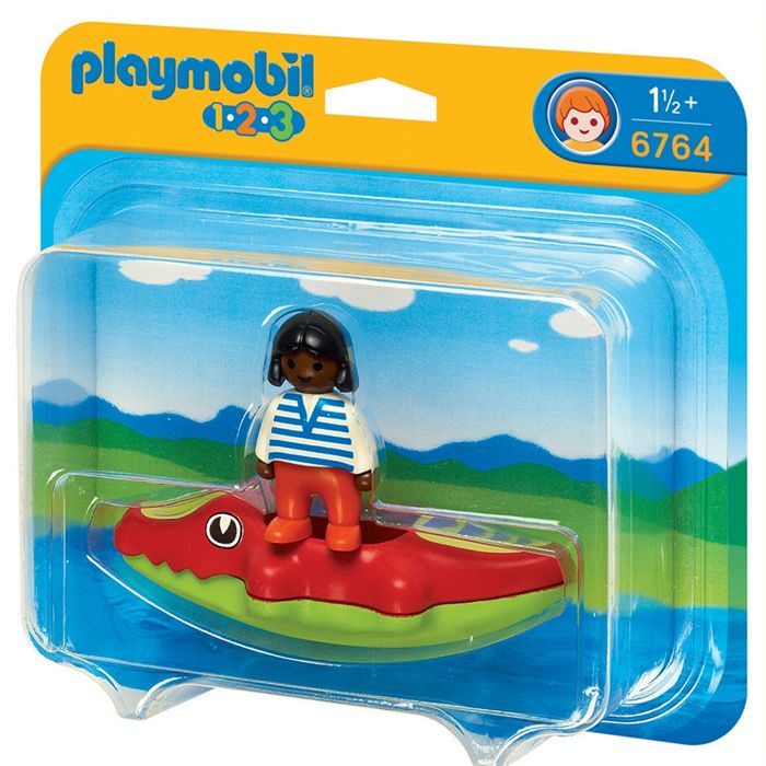 6764   Playmobil 1.2.3   Monde miniature   Garçon et fille   De 1 an