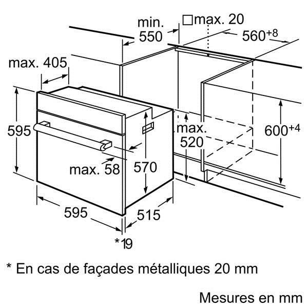  HBA64B262F - Four électrique encastrable1
